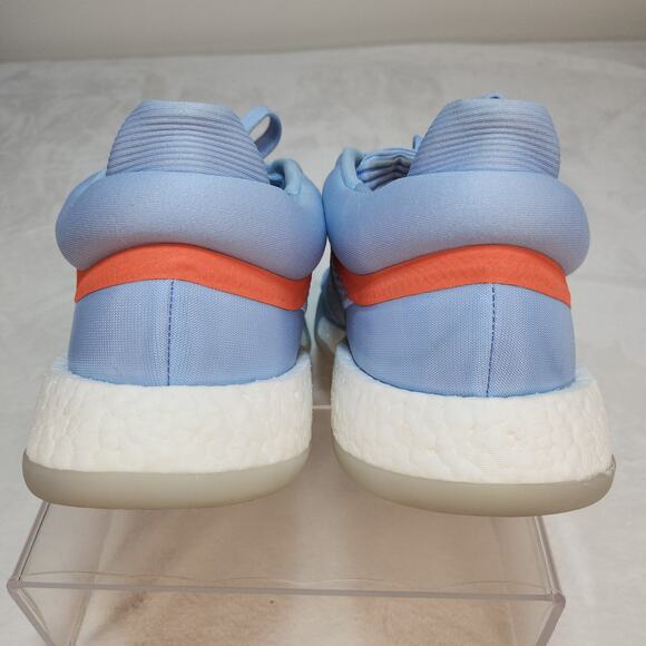 Adidas Marquee Boost Low Glow Blue Mens 14 Baby Blue Orange White Basketball - Picture 8 of 15
